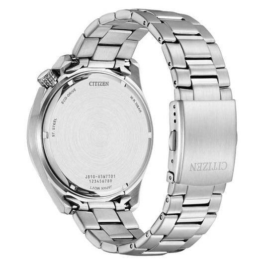 Citizen Mens Green Dial Seaplane Steel Watch (AW1715-86X)
