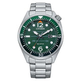 Citizen Mens Green Dial Seaplane Steel Watch (AW1715-86X)