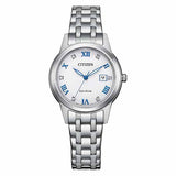 Citizen Eco-Drive White Dial Stainless Steel Women’s Watch (FE1240-81A)