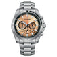 Citizen Chronograph Peach Stainless Steel Dial Men's Watches (AN8200-50X)