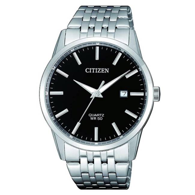 Citizen Black Dial Stainless Steel Quartz Men's Watch (BI5000-87E)