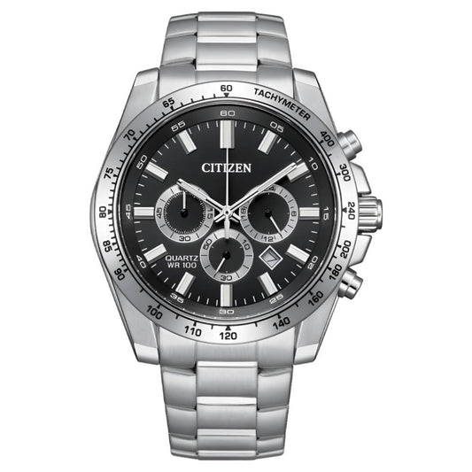 Citizen Classic Chronograph Quartz Black Dial Men's Watch (AN8230-59E)