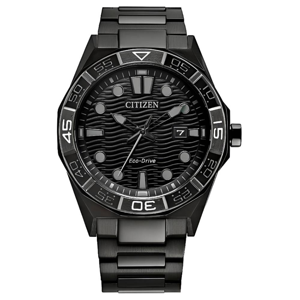 Citizen Brycen Black Dial Stainless Steel Men's Watch (AW1855-52E)