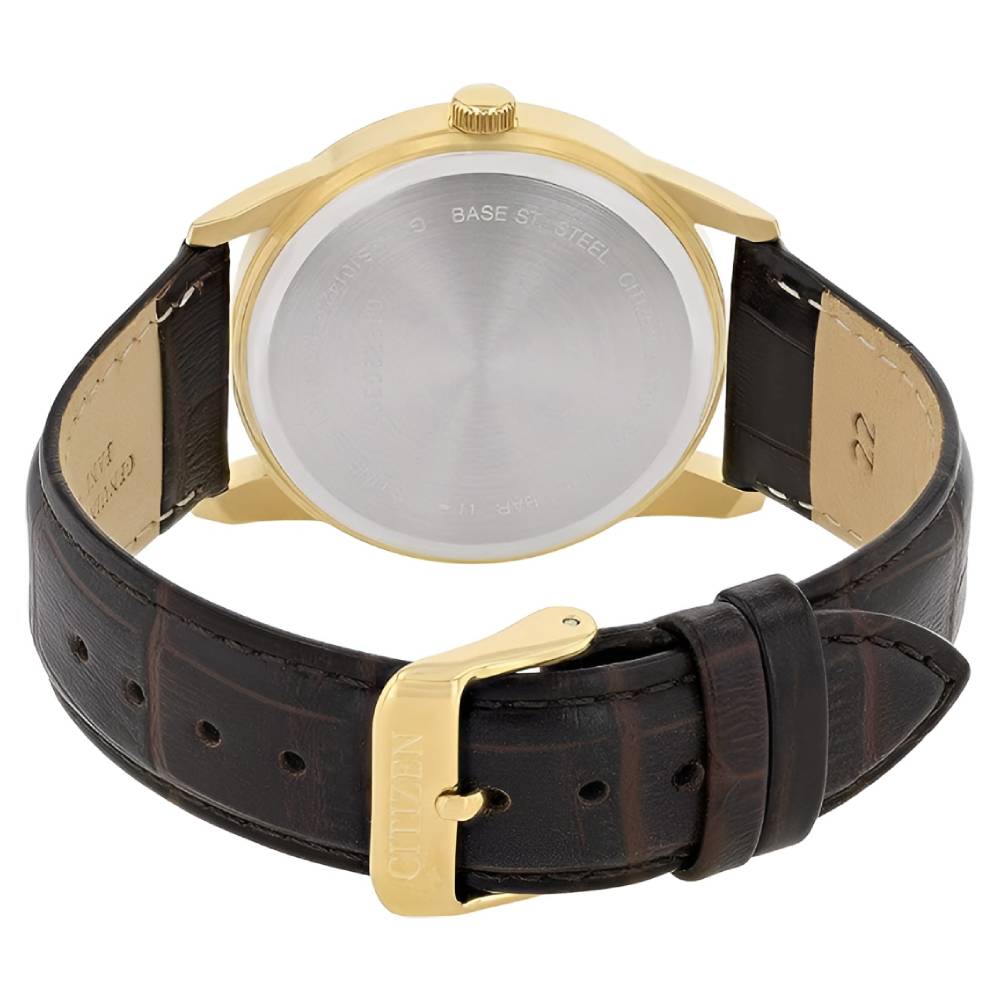 Citizen Gold Dial Stainless Steel Dress Men's Watch (BI5002-14A)
