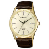 Citizen Gold Dial Stainless Steel Dress Men's Watch (BI5002-14A)