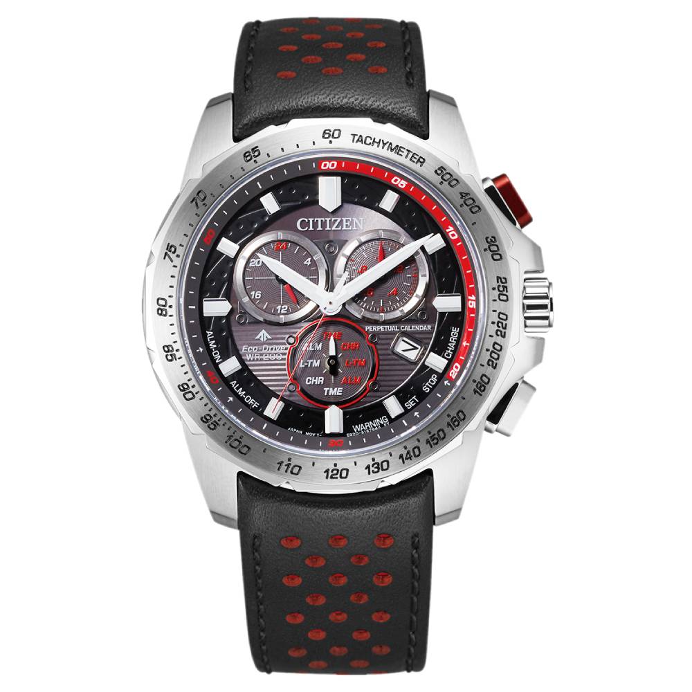 Citizen Promaster MX Black Dial Leather Strap Men's Watch (BL5570-01E)