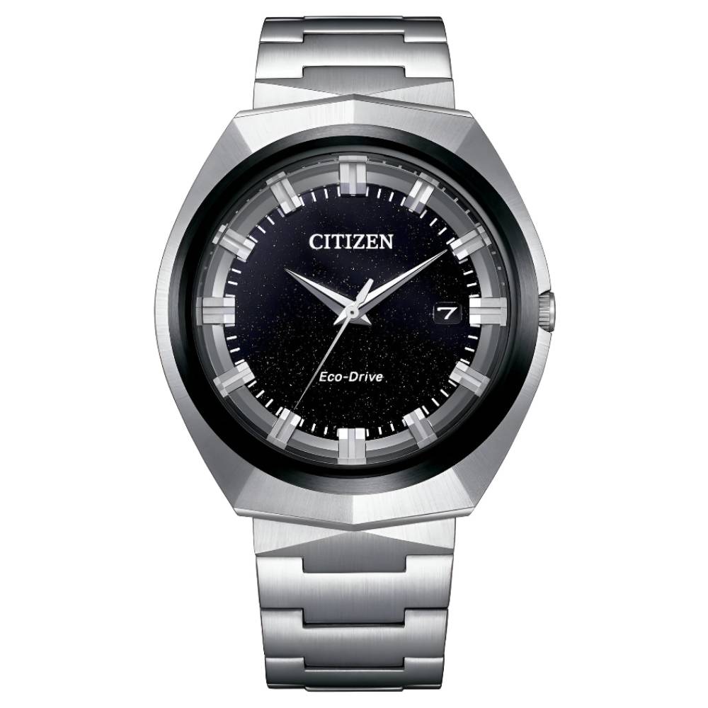 Citizen Eco-Drive Black Dial Stainless Steel Men's Watch (BN1014-55E)
