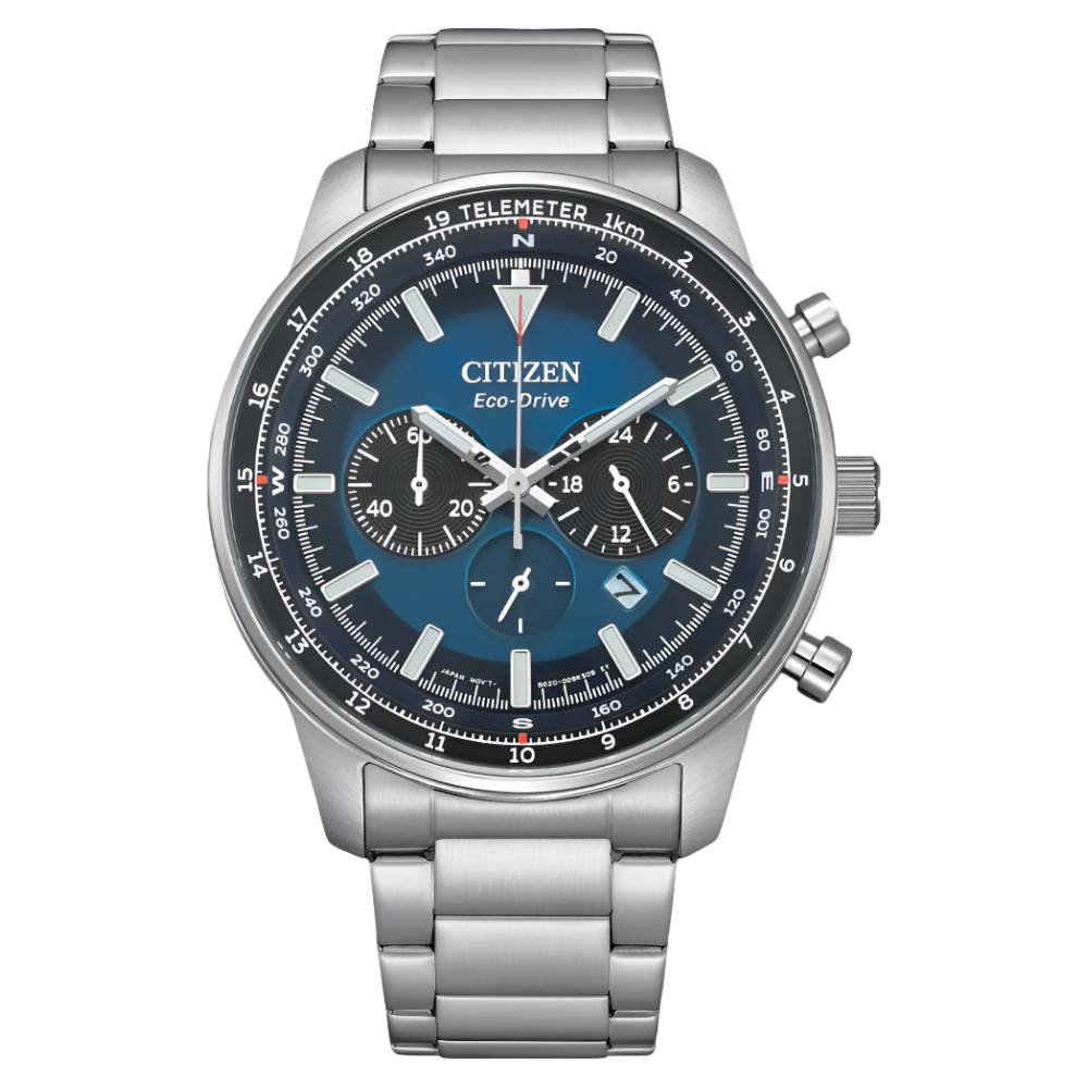 Citizen Chronograph Eco-Drive Blue Dial Men's Watches (CA4500-91L)