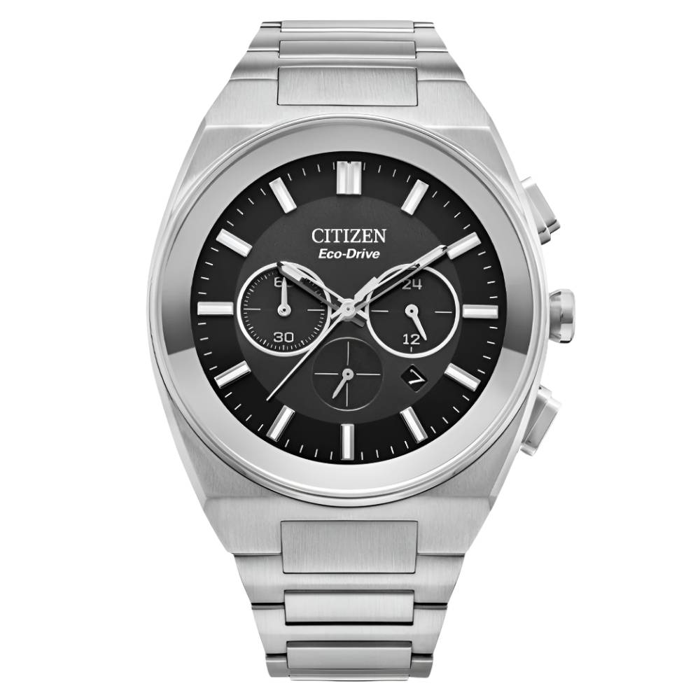 Citizen Eco-Drive Axiom Chronograph Stainless Steel Men's Watch (CA4580-50E)