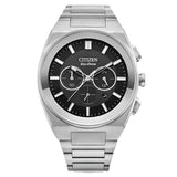 Citizen Eco-Drive Axiom Chronograph Stainless Steel Men's Watch (CA4580-50E)