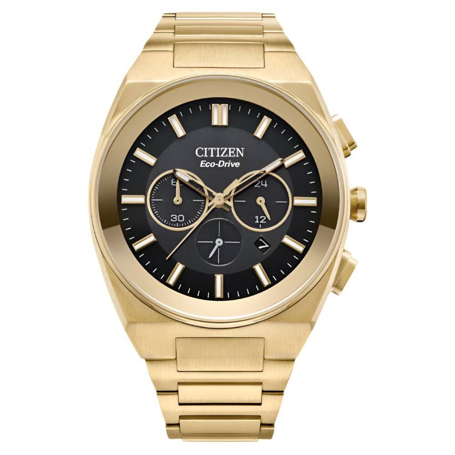 Citizen Chronograph Black Dial Stainless Steel Men's Watch (CA4582-54E)