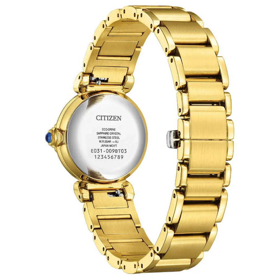 Citizen L Mae Eco-Drive Black Dial Stainless Steel Ladies Watch (EM1132-88H)