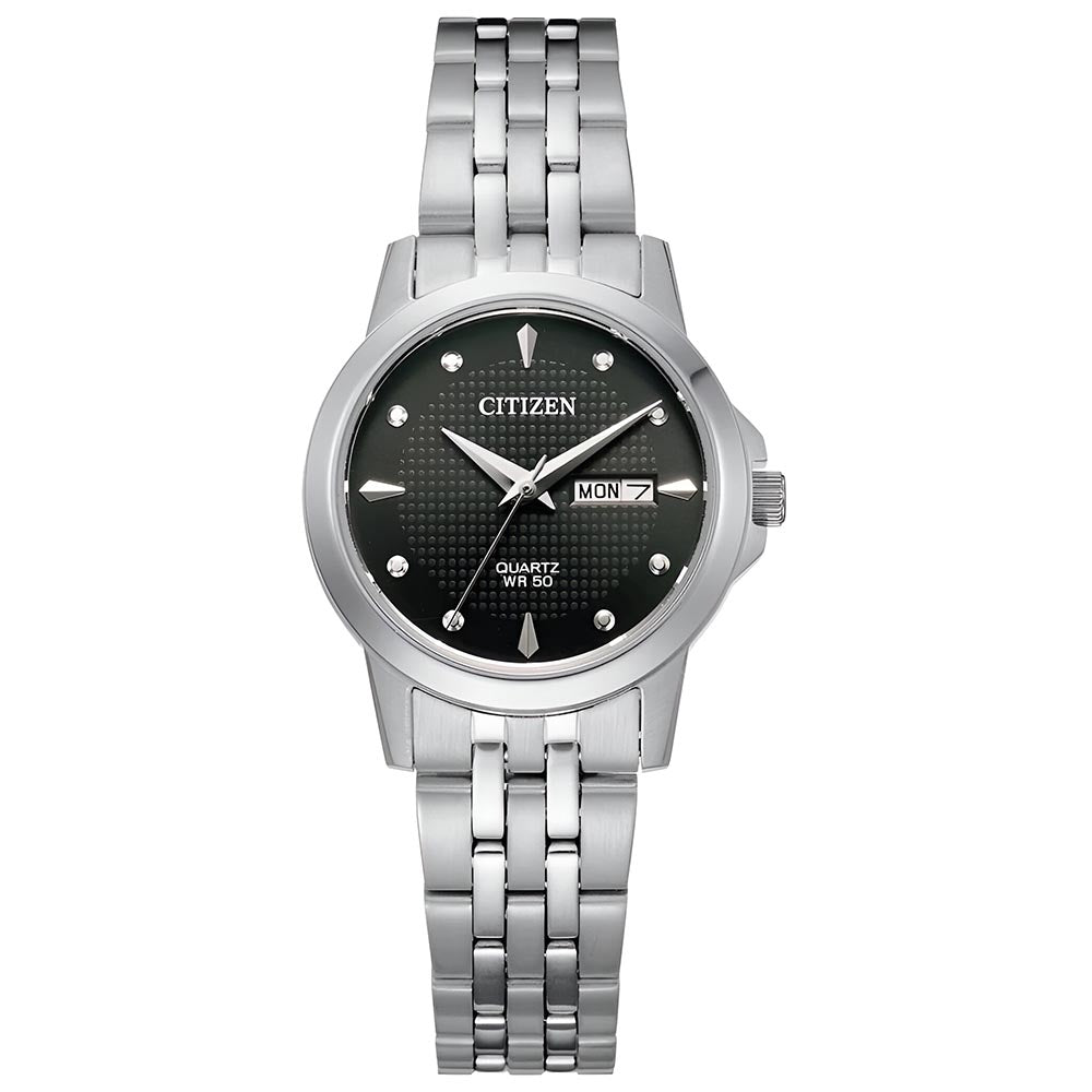 Citizen Quartz Black Dial Dress Women's Watch (EQ0601-54F)