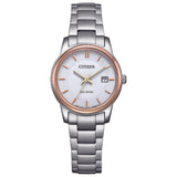 Citizen Eco-Drive White Dial Two-Tone Women's Watches (EW2319-71A)