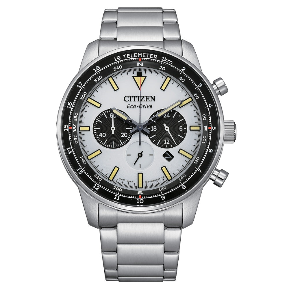 Citizen Chronograph Eco-Drive White Dial Men's Watch (CA4500-91A)