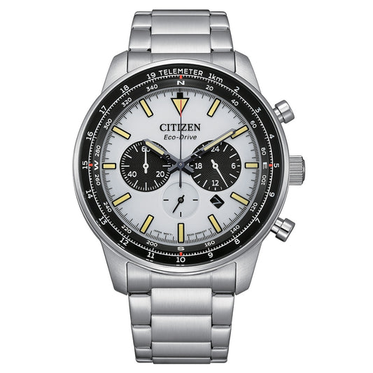 Citizen Chronograph Eco-Drive White Dial Men's Watch (CA4500-91A)