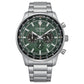 Citizen Chronograph Eco-Drive Green Dial Men's Watches (CA4500-91X)