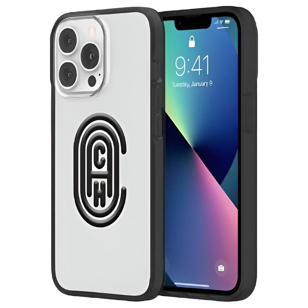 Coach Protective Retro C Sports Logo Case (Suits iPhone 13 Pro) - Back