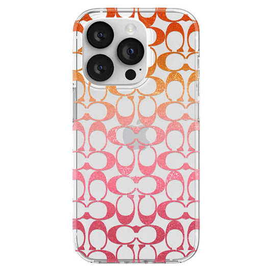 Coach Protective Signature C Case (Suits iPhone 14 Pro) - Pink