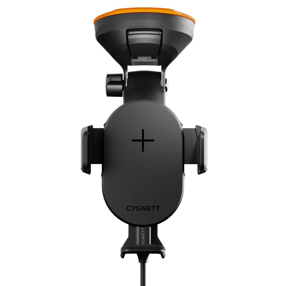 Cygnett 15W EasyMount Universal Extendable Mount & Wireless Charger - Black