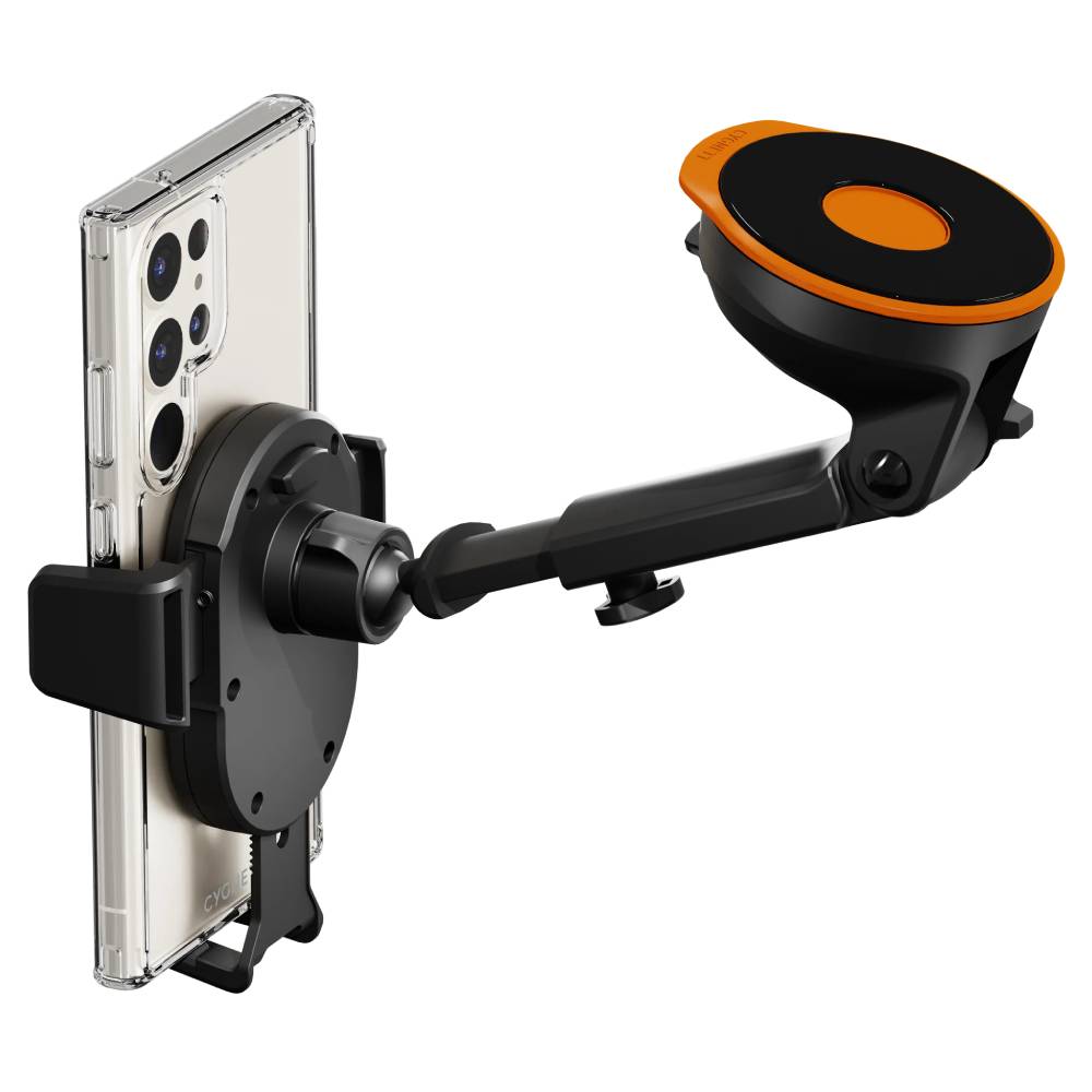 Cygnett 15W EasyMount Universal Extendable Mount & Wireless Charger - Black