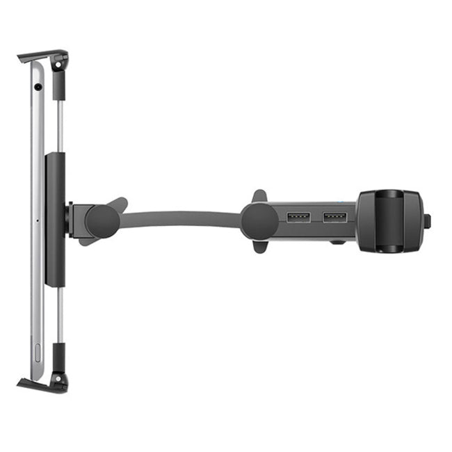 Cygnett CarGo III Pro Adjustable Car Tablet Mount with Multiple USB Ports - Black