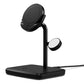 Cygnett ChargeBase Qi2.0 3-in-1 Magnetic Wireless Charger with 25W Wall Charger - Black
