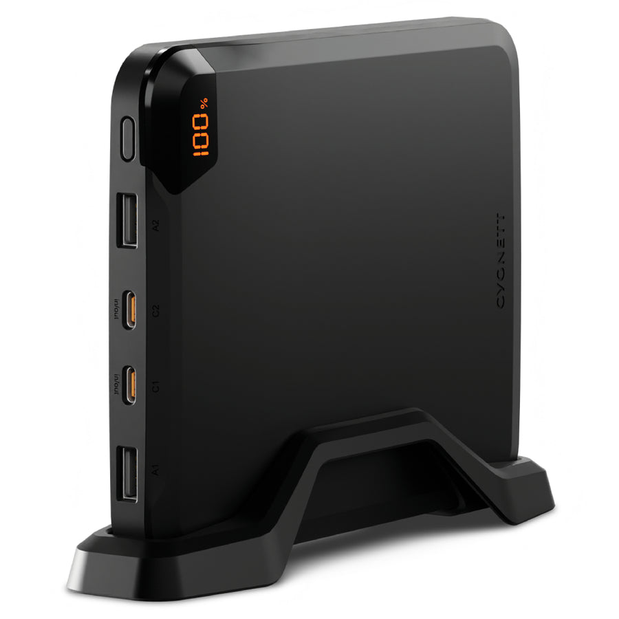 Cygnett VertPWR 100W Laptop Power Bank 25K + Stand - Obsidian