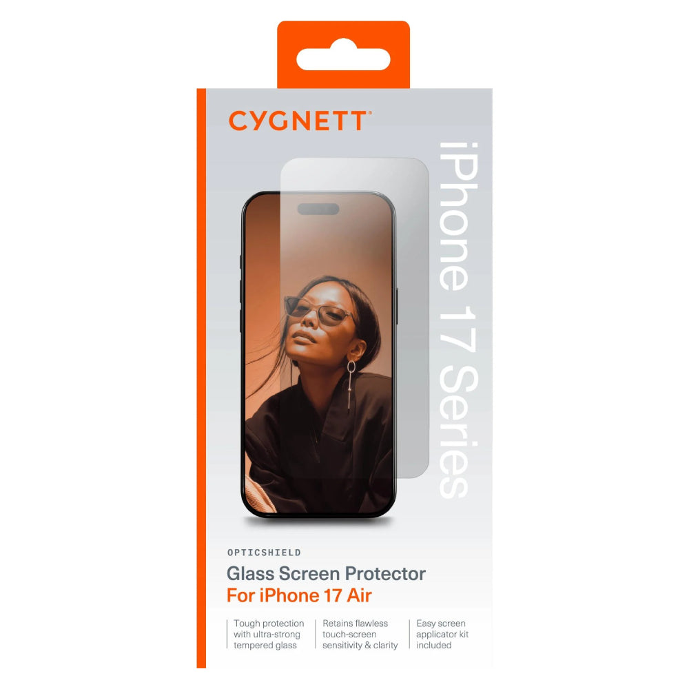 Cygnett OpticShield Glass (Suits iPhone 17 Air) - Clear