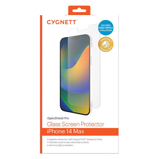 Cygnett Opticshield Pro Glass Screen Protector (Suits iPhone 14 Plus) - Clear