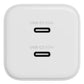 Cygnett 65W FAST 2-Port Wall Charger (GaN/ AVS/ PD) (White)