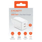 Cygnett 50W FAST 2-Port Wall Charger (GaN, AVS) (White)