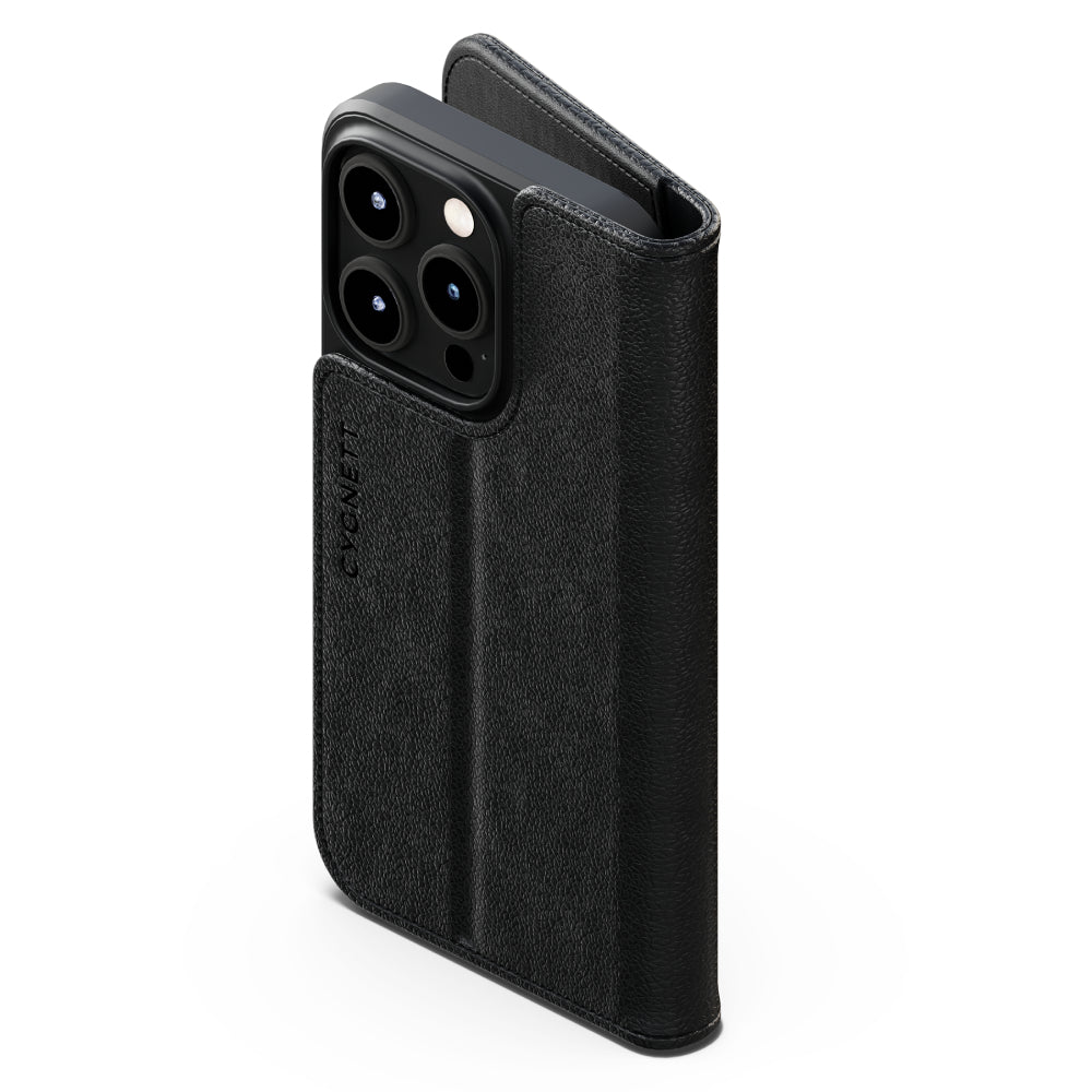 Cygnett Urban Wallet Case (Suits iPhone 15 Pro) - Black