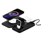 Cygnett Voyager MagTravel 3-in-1 Qi2.0 Wireless Charger - Black