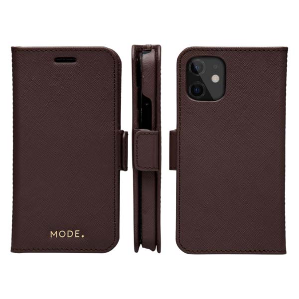 Dbramante Detachable New York Case (Suits iPhone 12 Mini) - Dark Chocolate
