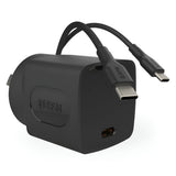 EFM 35W Wall Charger With 1.2M Type-C Braided Type-C Cable - Black