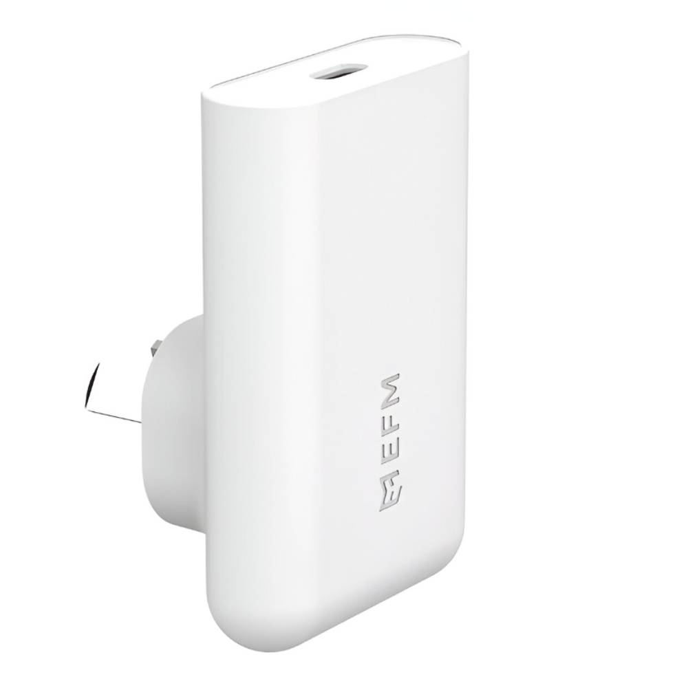 EFM 45W Slimline Wall Charger With GaN Power Delivery and PPS - White