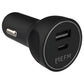 EFM 48W Dual Port Car Charger with Power Delivery & PPS - Black