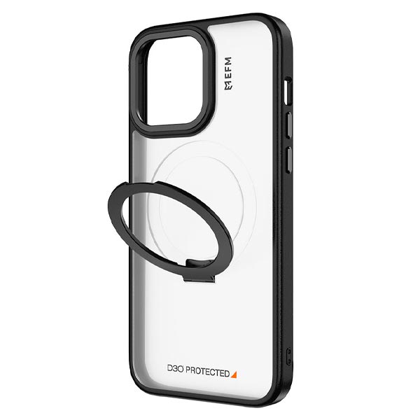 EFM Alta Armour with D3O BIO Case (Suits iPhone 15 Pro) - Black