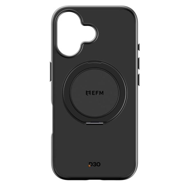 EFM Alta D3O Bio Case (Suits iPhone 16 Plus) - Black