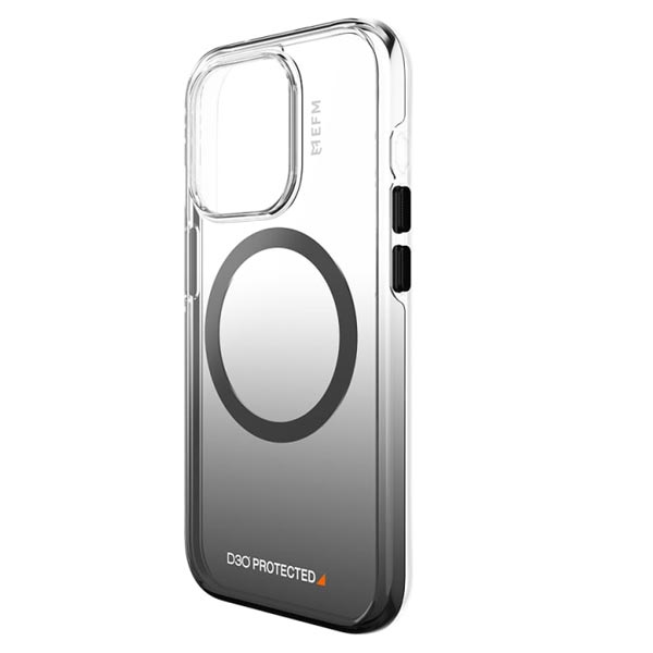 EFM Aspen Case Armour with D3O BIO (Suits iPhone 15 Pro Max) - Clear/ Black