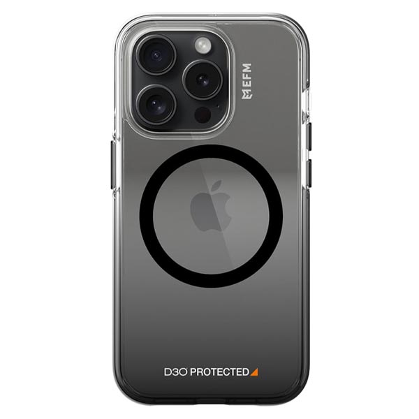 EFM Aspen Case Armour with D3O BIO (Suits iPhone 15 Pro Max) - Clear/ Black