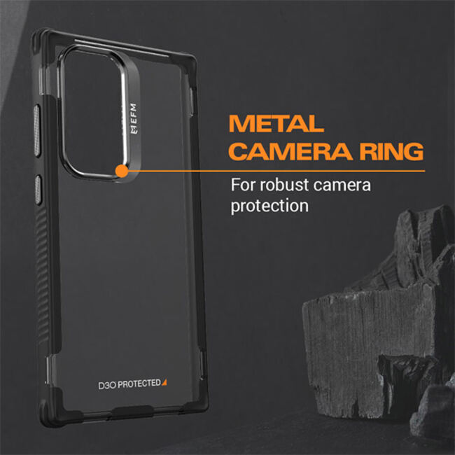EFM Cayman Case Armour with D3O BIO Case (Suits Galaxy S24 Ultra) - Carbon