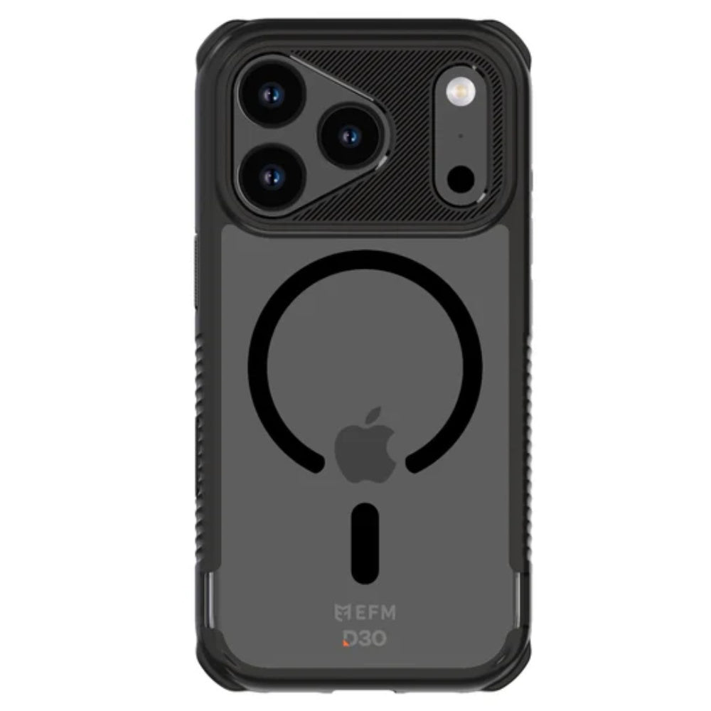 EFM Cayman with D3O Zero Case (Suits iPhone 17 Pro) - Black