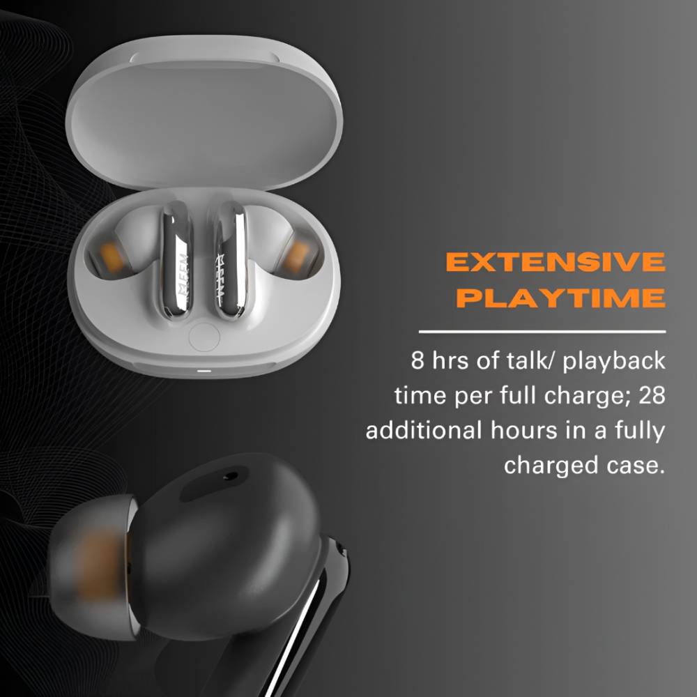 EFM Chicago TWS Earbuds With Advanced Active Noise Cancelling (White)