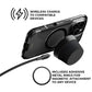 EFM Cloudbreak Mag Pro Bluetooth Speaker & 10W Wireless Charger With Extra Magnetic Ring - Charcoal Black