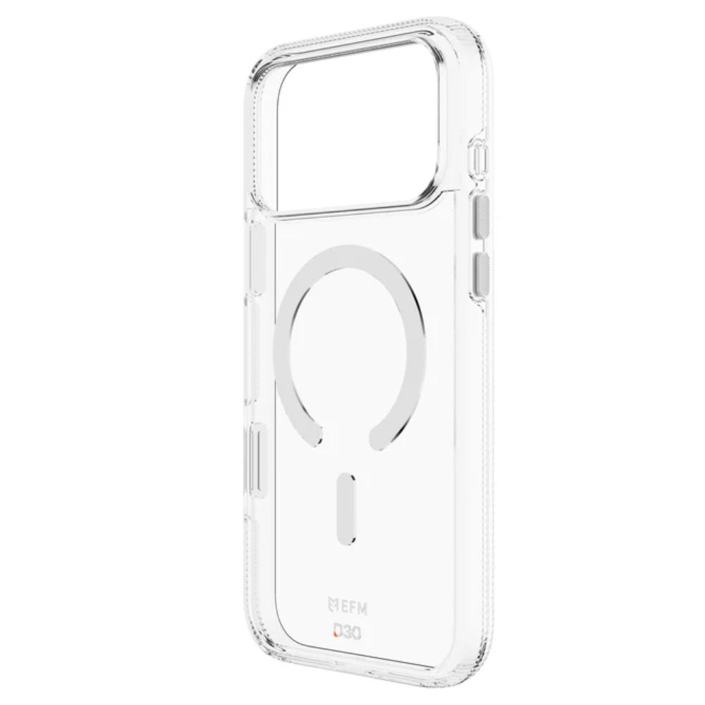 EFM Ibiza Glow In The Dark with D3O Zero Case (Suits iPhone 17 Pro Max) - Clear