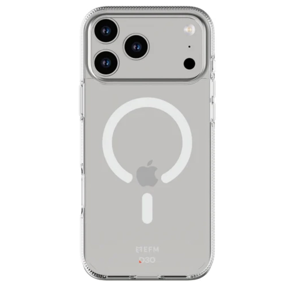 EFM Ibiza Glow In The Dark with D3O Zero Case (Suits iPhone 17 Pro Max) - Clear