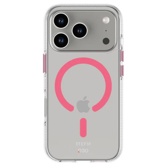 EFM Ibiza Glow Case with D3O Zero (Suits iPhone 17 Pro) - Pink
