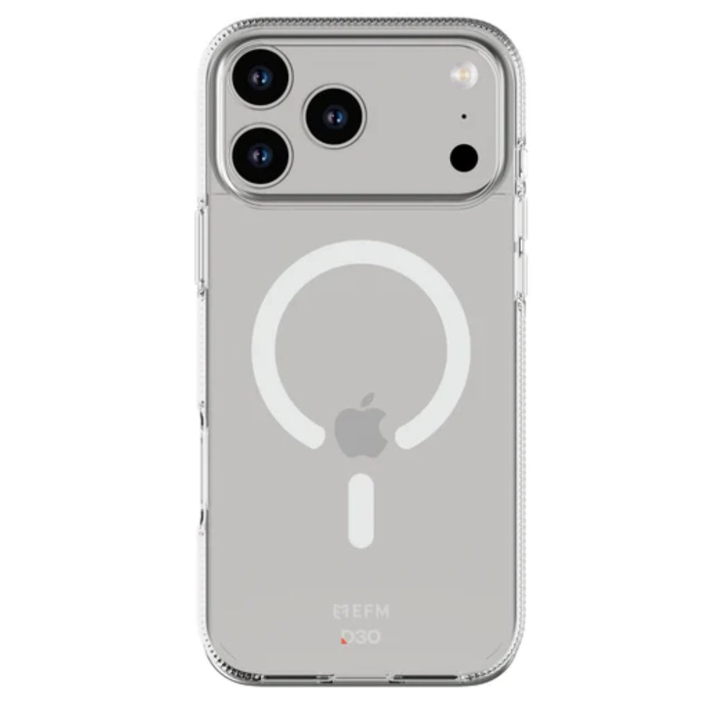 EFM Ibiza Glow In The Dark with D3O Zero Case (Suits iPhone 17 Pro) - Clear